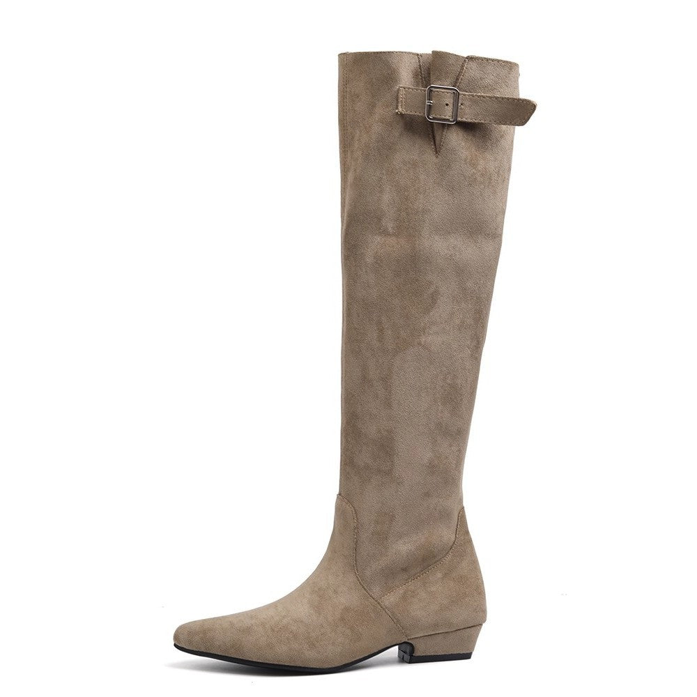 Knee-high chunky boots