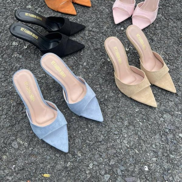 Patent Leather Mule High-Heel Sandals